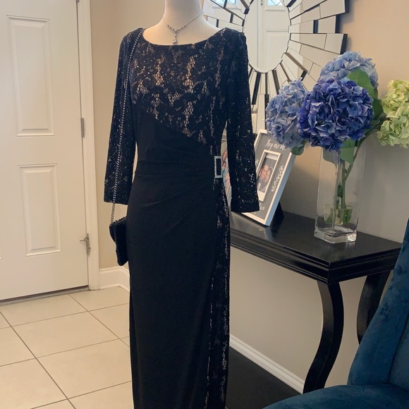 NWOT TAHARI Formal gown sequin maxi dress. Mother of the bride dress. - Picture 5 of 17